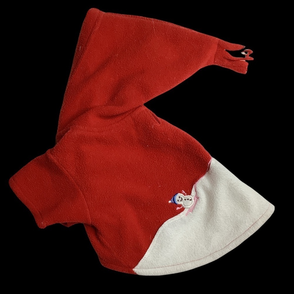 Polar Fleece Christmas Dog Hoodie